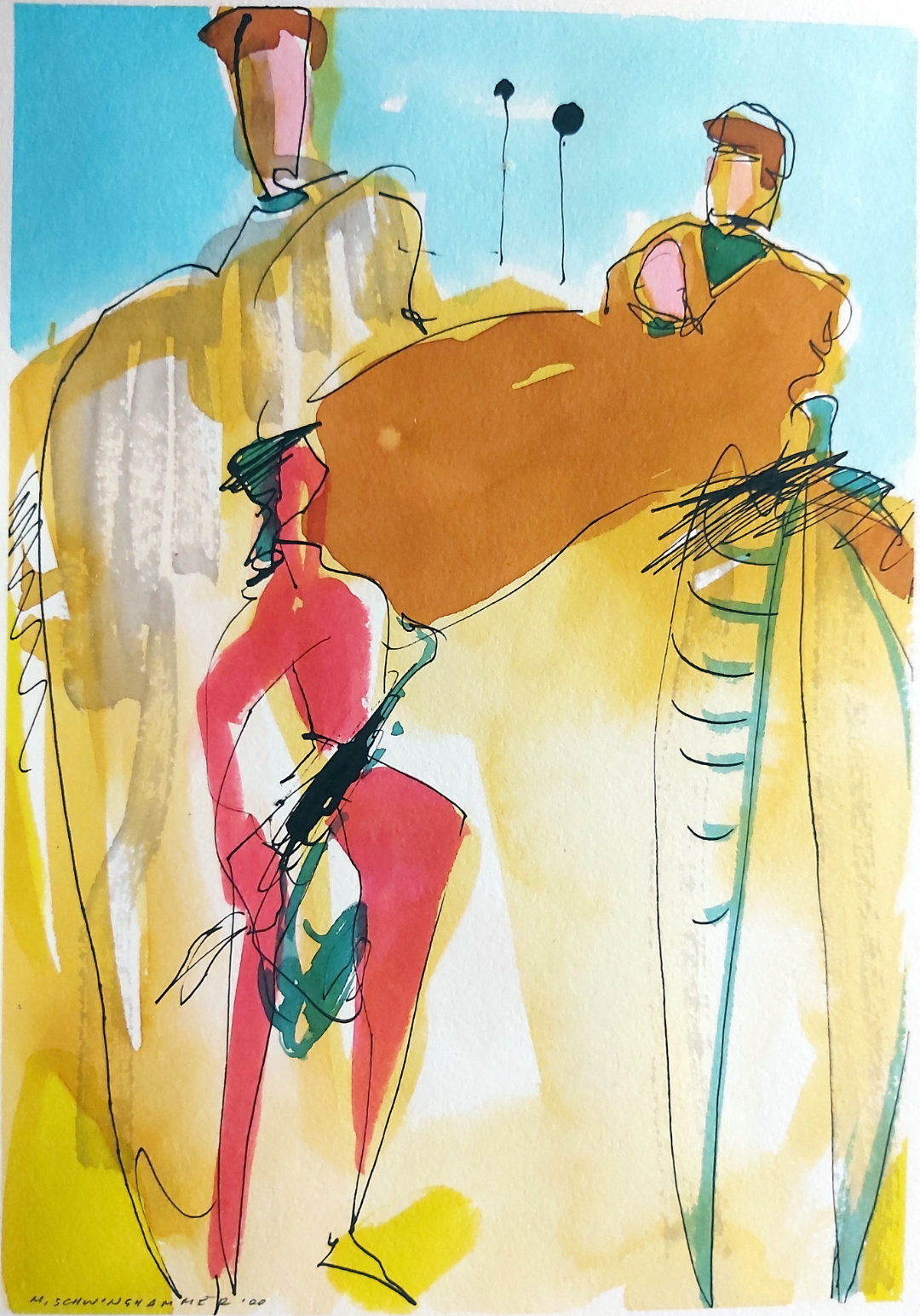 Der rote Saxophonist