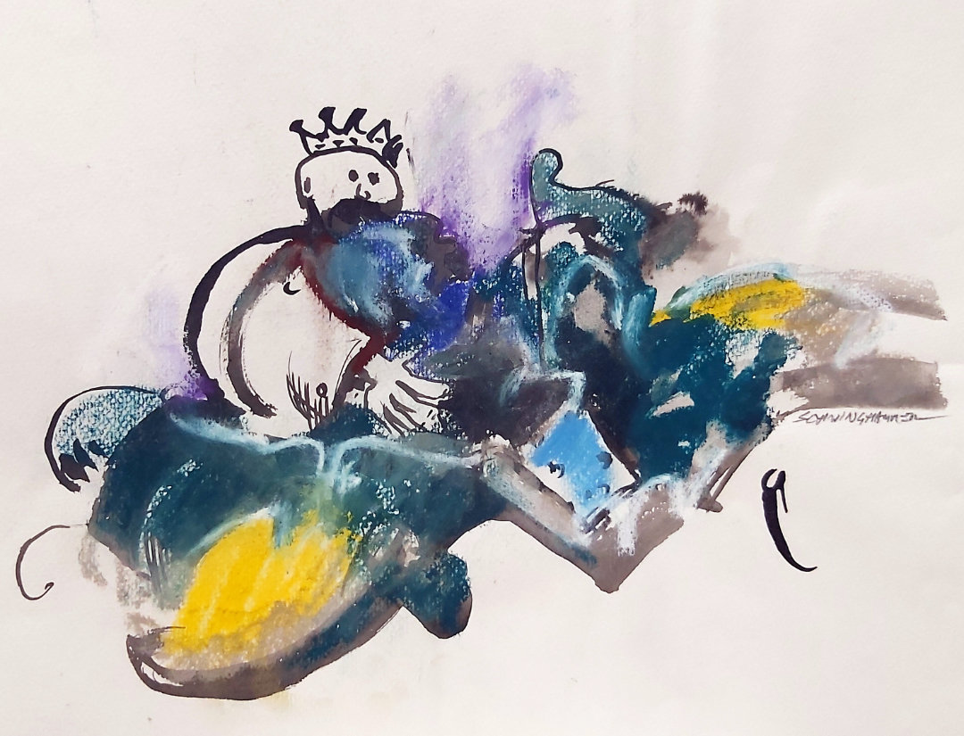 Frosch nach dem Kuss